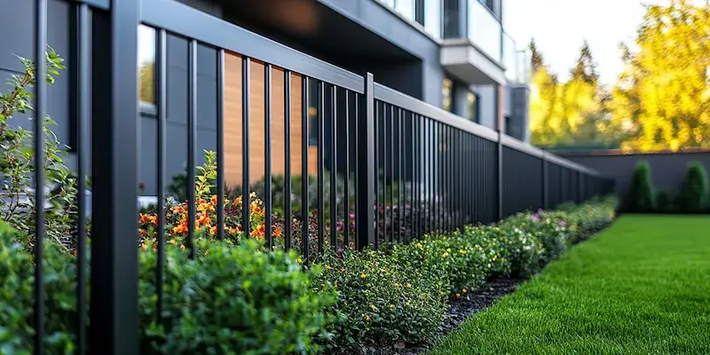 Modern Zaun aus Polen