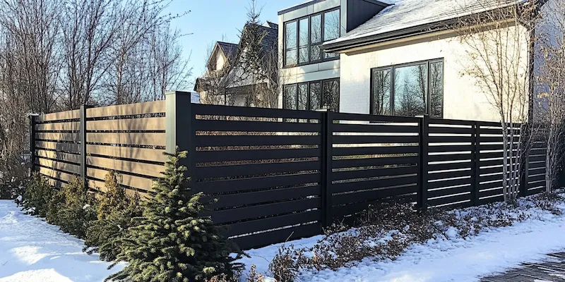 Moderne Zäune aus Polen